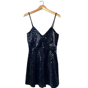 Women's Black Sequined Cosmopolitan Dress M